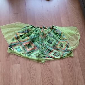 Neon Green Funky Party Skirt